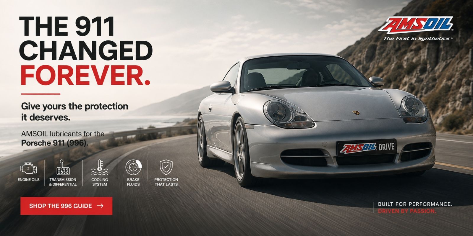 AMSOIL synthetic oils and fluids for Porsche 911 996