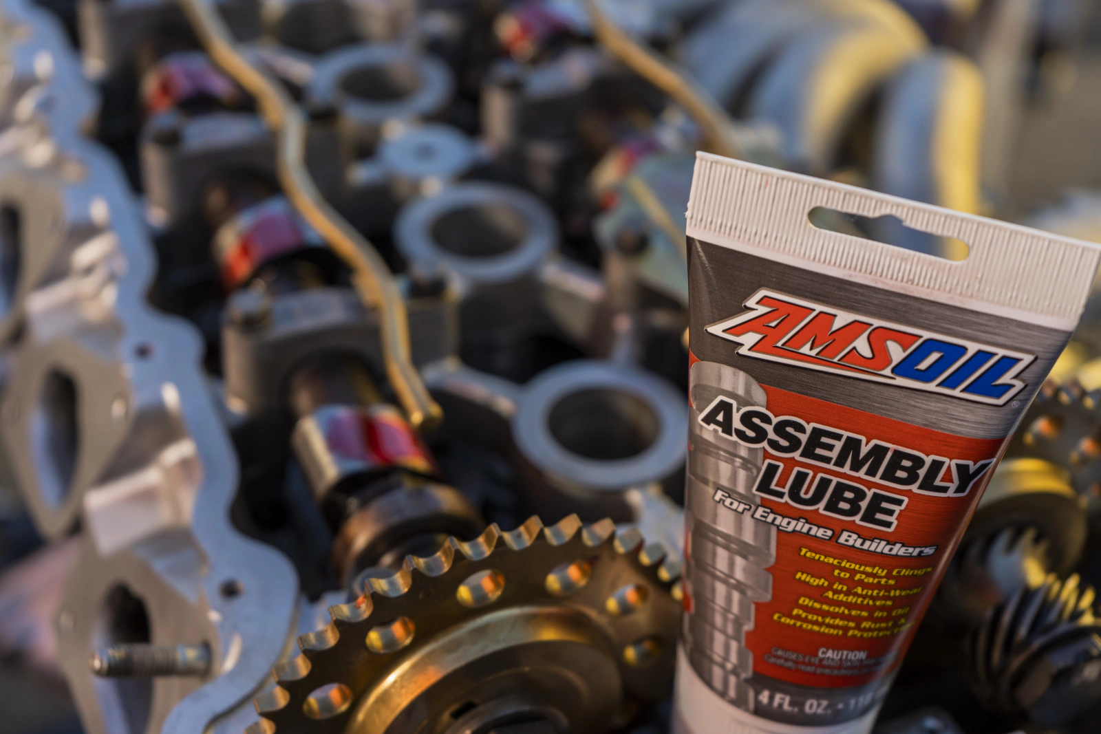 AMSOIL Engine Assembly Lube used during a performance engine build