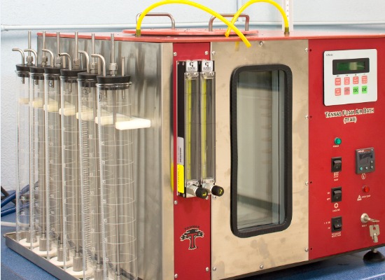 Laboratory machine used to test the foaming characteristics of lubricants
