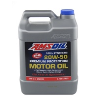 AMSOIL Premium Protection 20W-50 Synthetic Motor Oil 1x GALLON (3.78L)