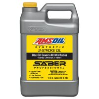 Amsoil Saber Professional 2-Stroke 100% Synthetic Engine Oil 3.78L Bottle ATP1G
