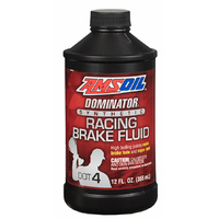 AMSOIL DOMINATOR® DOT 4 Synthetic Racing Brake Fluid 1x 12 fl oz. (355ml) Bottle