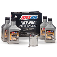 AMSOIL V-Twin Oil Change Kit (5x MCVQT + EaOM134C + O-Ring)