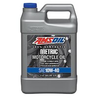 Amsoil Metric 4-Stroke 10W-40 100% Synthetic Motorcycle Oil 3.78L Bottle MCF1G