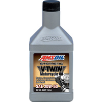 AMSOIL 20W-50 Synthetic V-Twin Motorcycle Oil