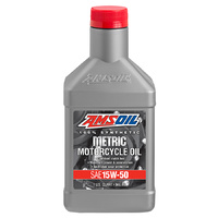 AMSOIL 15W-50 Synthetic Metric Motorcycle Oil 1x QUART (946ml)