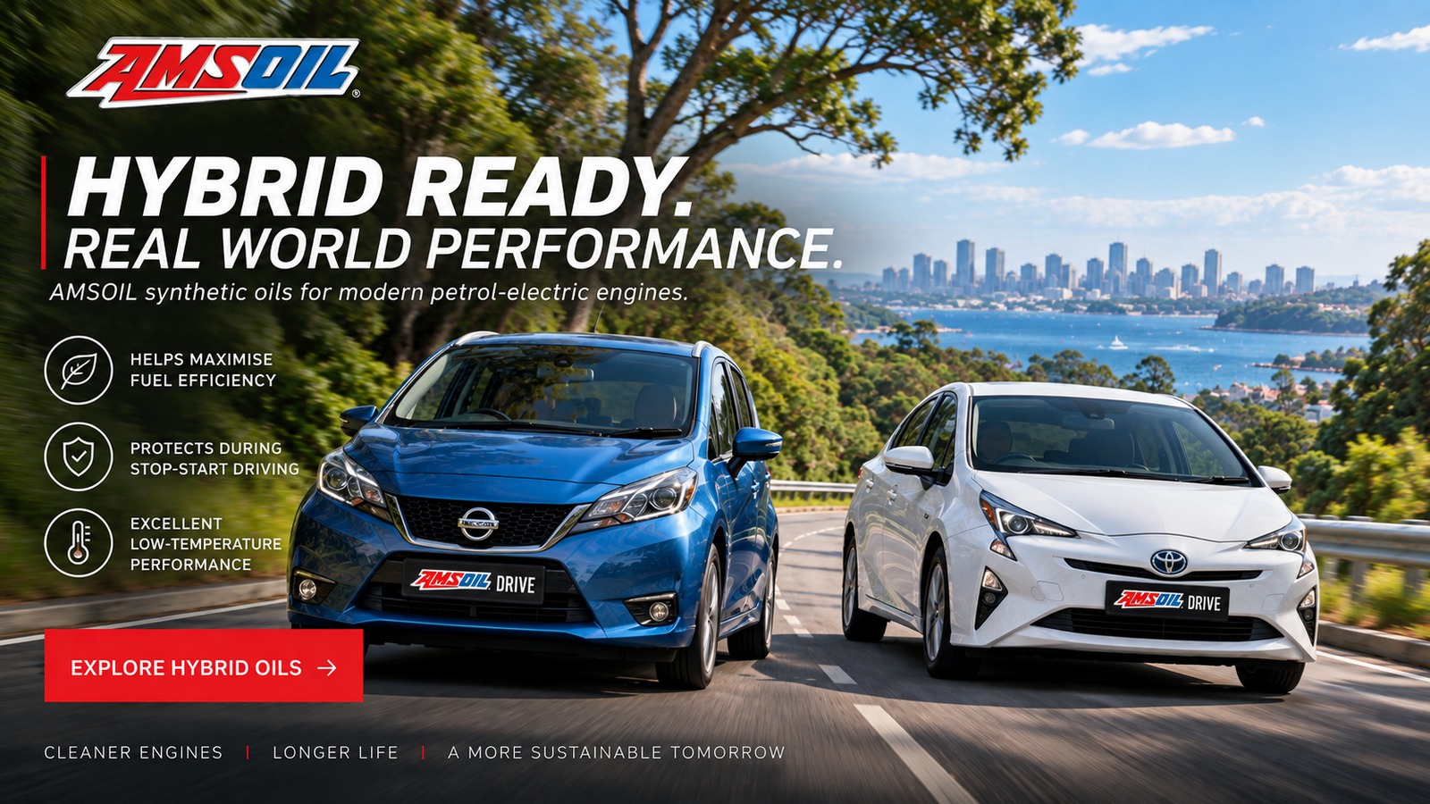 AMSOIL Synthetic Motor Oil for Hybrid Engines